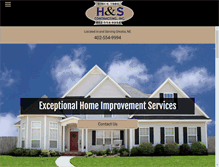 Tablet Screenshot of hscontractinginc.com